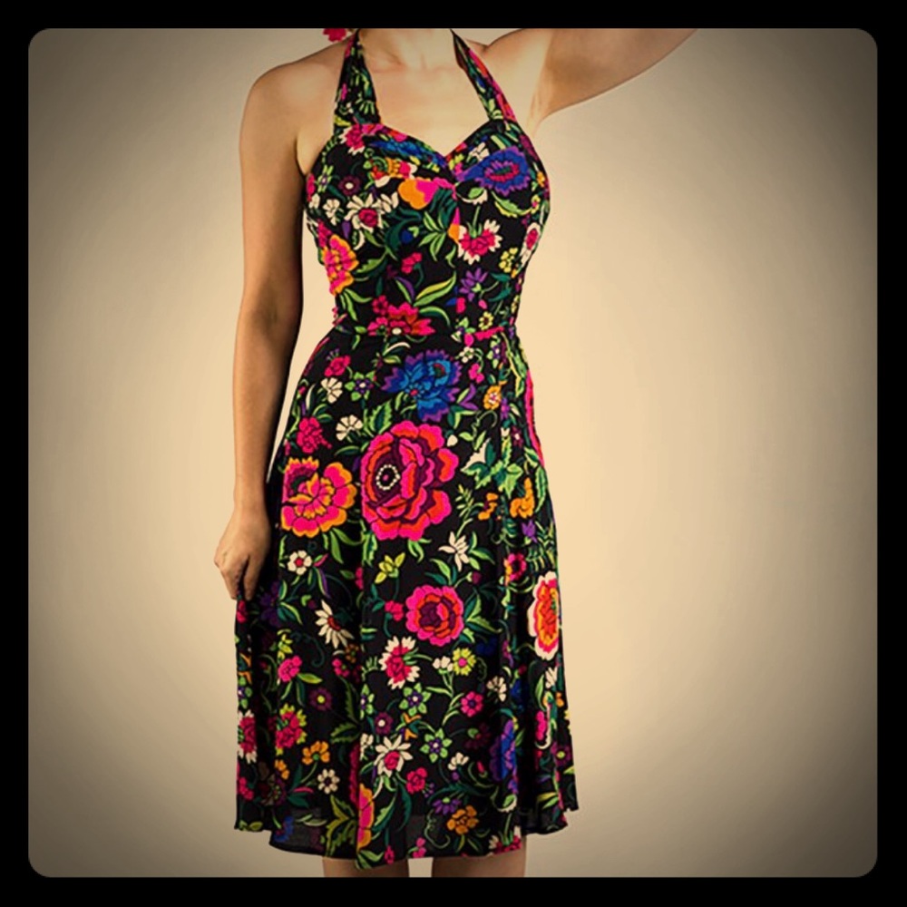 Trashy Diva Lena Bustle Dress, wide strap halter